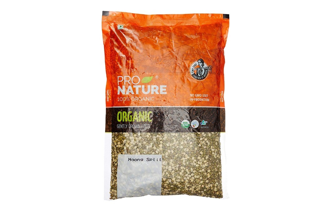 Pro Nature Organic Moong Green Split    Pack  1 kilogram